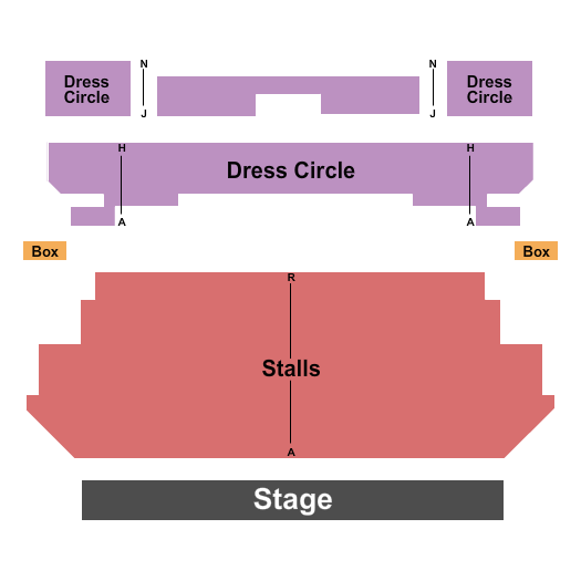 Pavilion Rhyl Stalls & Circle Seating Chart