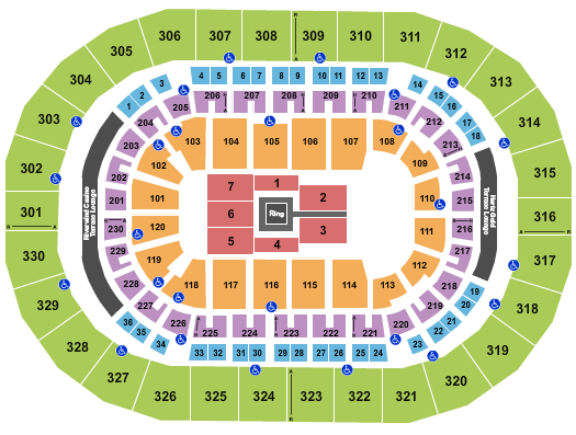 Paycom Center Boxing Seating Chart