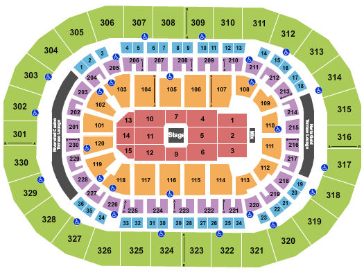 Paycom Center Seating Chart