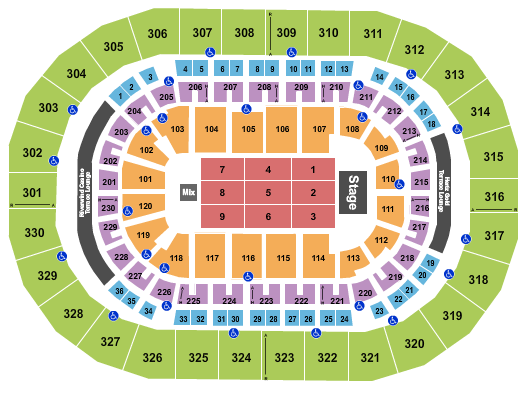 Paycom Center Endstage 5 Seating Chart