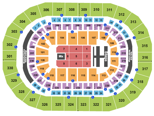 Paycom Center Grupo Firme Seating Chart