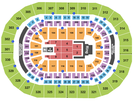 Paycom Center Jelly Roll Seating Chart