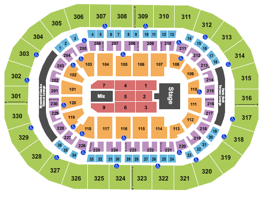 Paycom Center seating chart event tickets center