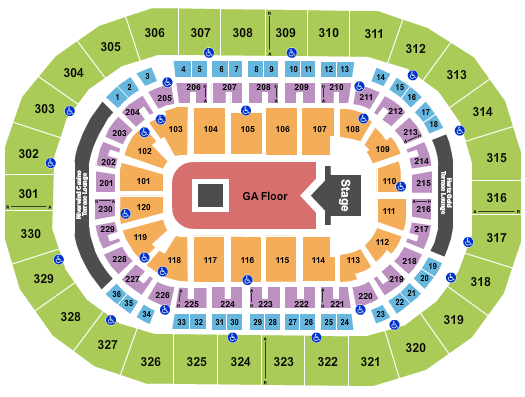 Paycom Center Suicideboys 2 Seating Chart