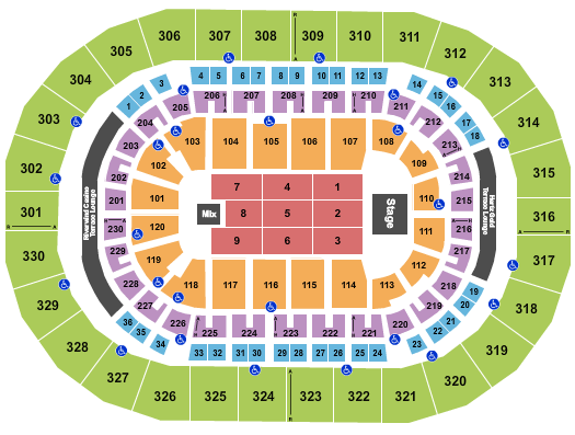 Paycom Center Tom Segura Seating Chart