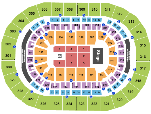 Paycom Center Xscape Seating Chart