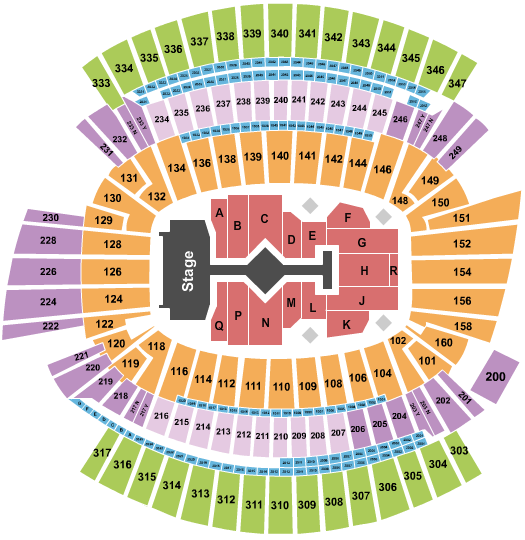 seating chart for Paycor Stadium - Taylor Swift 2022 - eventticketscenter.com