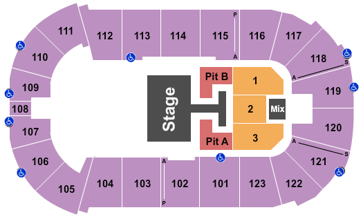 Find your seats with this Payne Arena Seating Chart