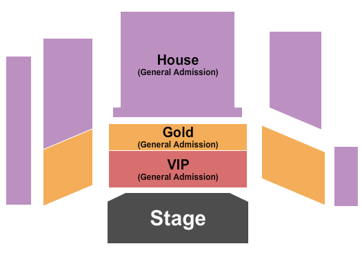 Payomet Performing Arts Center Endstage VIP/Gold/House Seating Chart