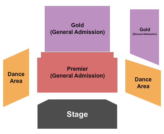 Payomet Performing Arts Center Premier GA/Gold GA Seating Chart