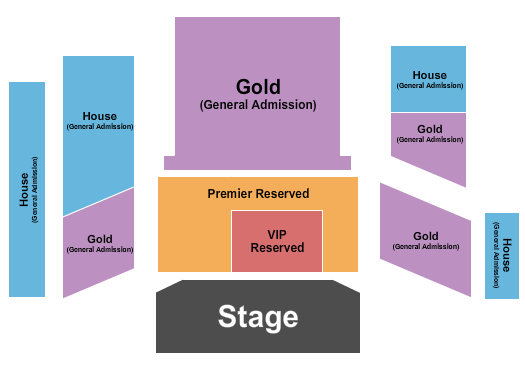 Payomet Performing Arts Center RSVPremierVIP/GAGoldHouse Seating Chart