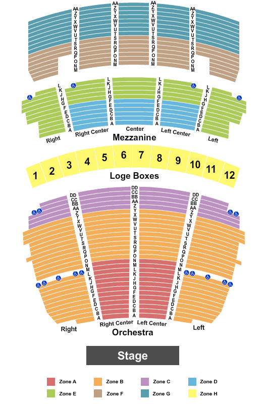 Stifel Theatre Seating Chart - St. Louis