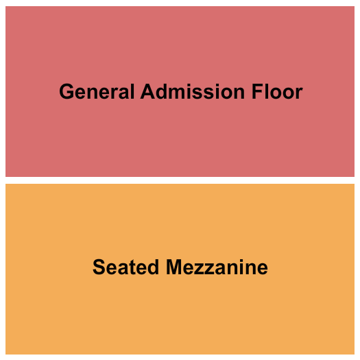 Pearl Street Warehouse GA Floor/Mezz Seating Chart