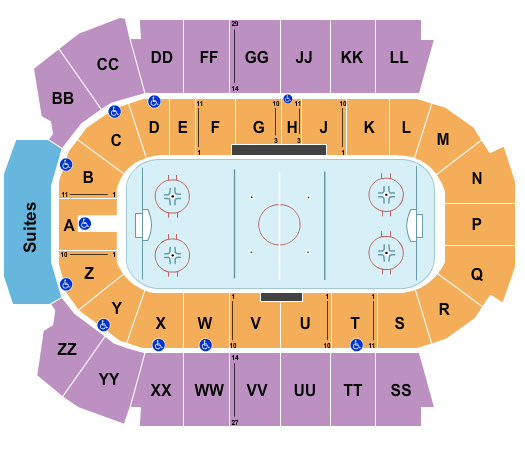 Peavey Mart Centrium Hockey Seating Chart