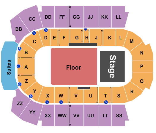 Peavey Mart Centrium Russell Peters Seating Chart