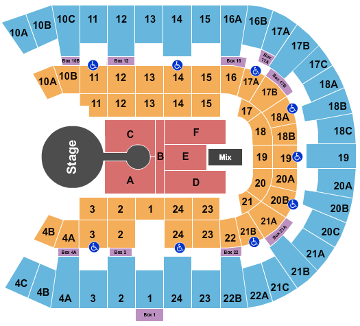 Pechanga Arena - San Diego Blake Shelton seating chart - eventticketscenter.com