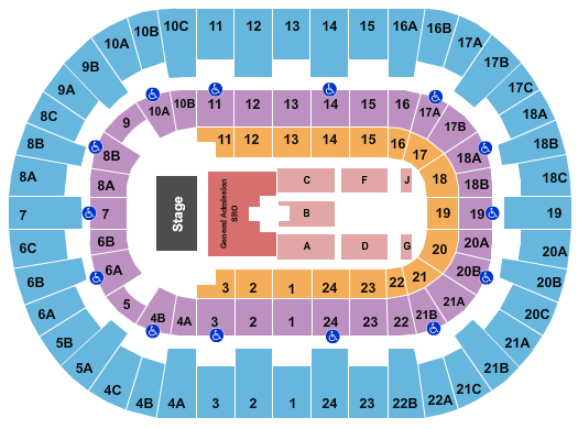 Pechanga Arena - San Diego Dan and Shay Seating Chart