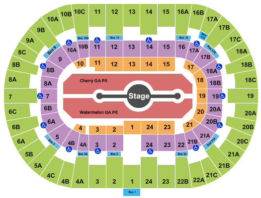 Pechanga Arena - San Diego Harry Styles Seating Chart