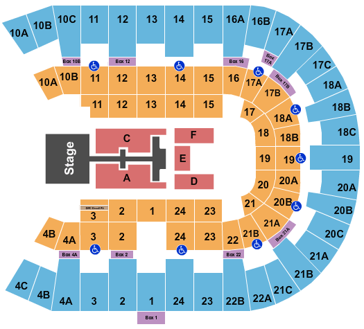 Pechanga Arena - San Diego TobyMac Seating Chart