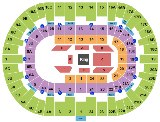 Pechanga Arena - San Diego Boxing 3 Seating Chart