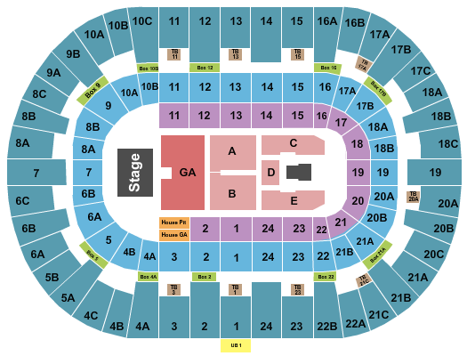 Pechanga Arena - San Diego Bruce Springsteen Seating Chart