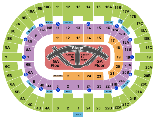 Pechanga Arena - San Diego Carrie Underwood Seating Chart