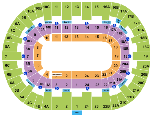 Pechanga Arena - San Diego Circus Seating Chart