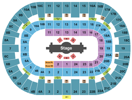 Pechanga Arena - San Diego Cirque - Corteo Seating Chart