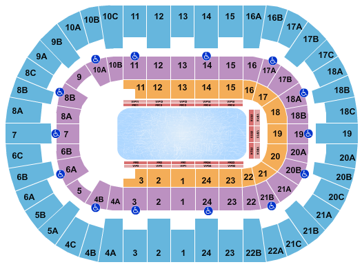 Pechanga Arena - San Diego Disney On Ice 2 Seating Chart