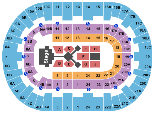Pechanga Arena - San Diego Dude Perfect 2023 Seating Chart