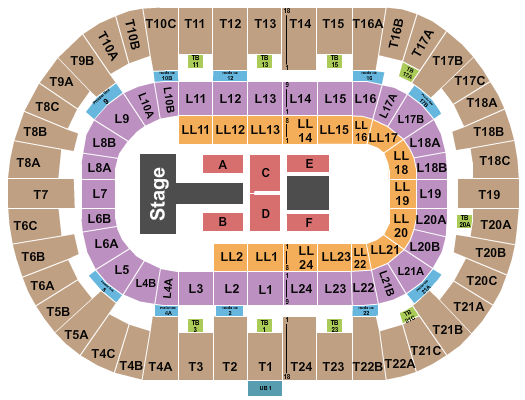 Pechanga Arena - San Diego J Balvin 1 Seating Chart