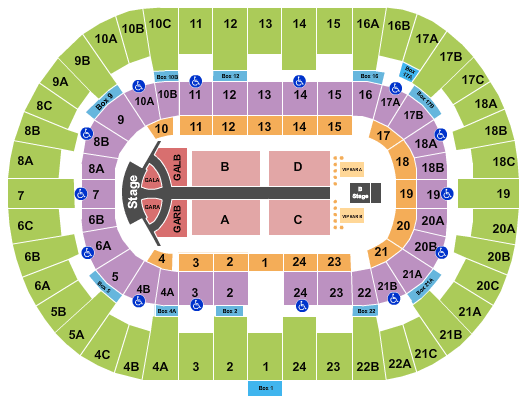 Pechanga Arena - San Diego Jonas Brothers Seating Chart