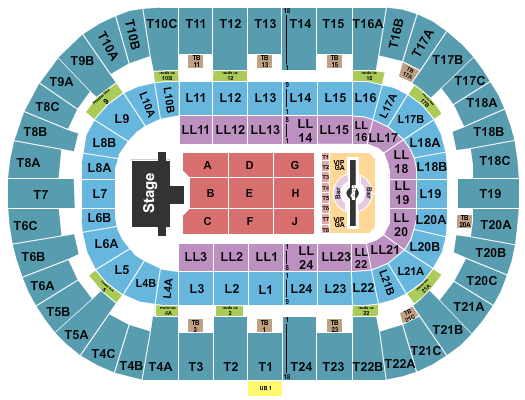 Pechanga Arena - San Diego Justin Timberlake Seating Chart