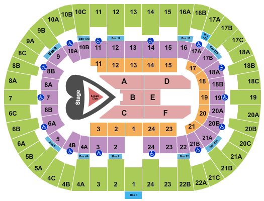 Pechanga Arena - San Diego Karol G Seating Chart
