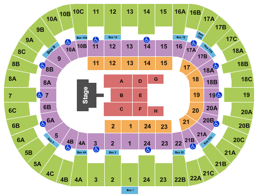 Pechanga Arena - San Diego Kid Cudi Seating Chart