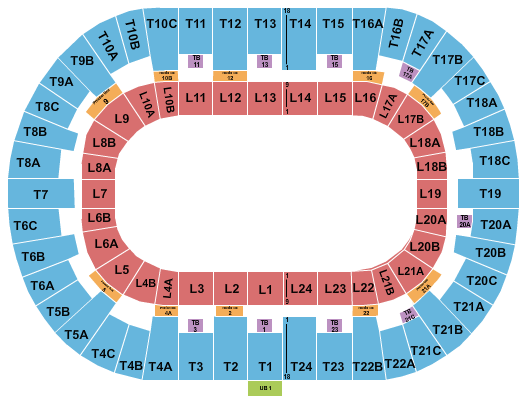 Pechanga Arena - San Diego Performance Area Seating Chart
