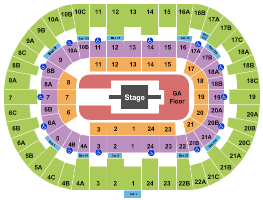 Pechanga Arena - San Diego Rauw Alejandro-2 Seating Chart
