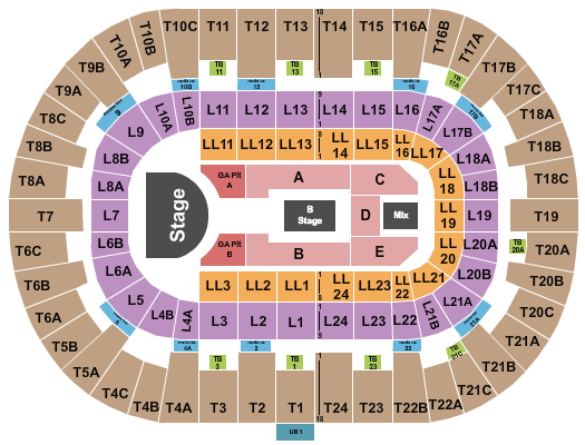 Pechanga Arena - San Diego Rosalia Seating Chart