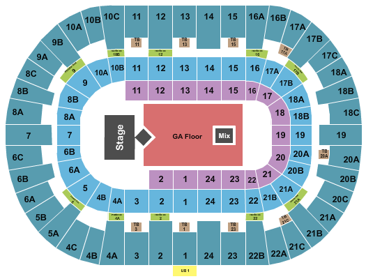 Pechanga Arena - San Diego Sexxy Red Seating Chart