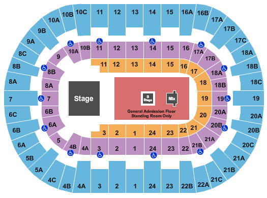 Pechanga Arena - San Diego Swedish House Mafia Seating Chart
