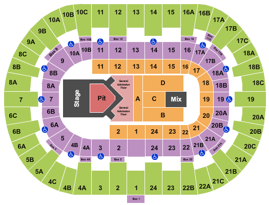 Pechanga Arena - San Diego The Lumineers Seating Chart