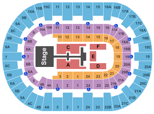 Pechanga Arena Seating Chart Concert