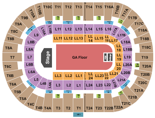 Tyler the Creator Pechanga Arena - San Diego Seating Chart