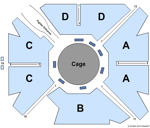 Pechanga Theater At Pechanga Resort & Casino MMA Seating Chart