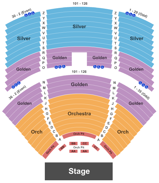 River Spirit Casino Seating Chart