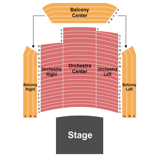 Penn State School of Theatre End Stage Seating Chart