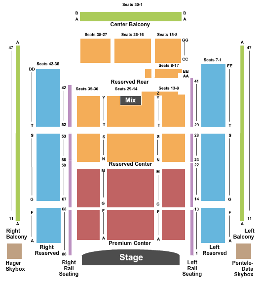 Pennspeak Seating Chart