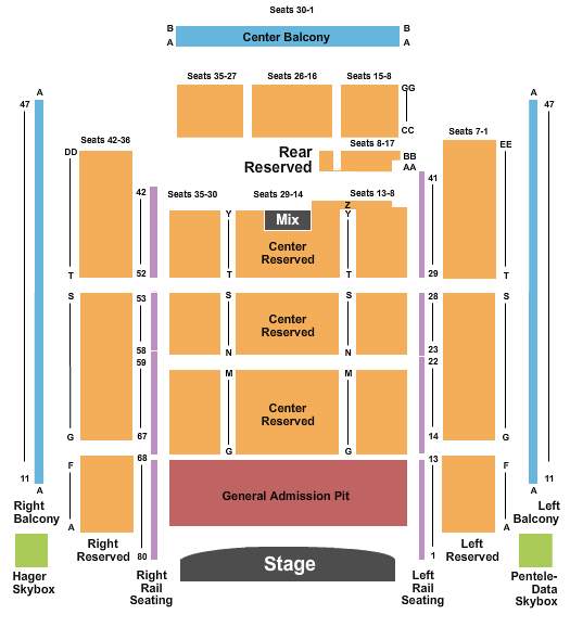 Penns Peak Endstage Pit 2 Seating Chart