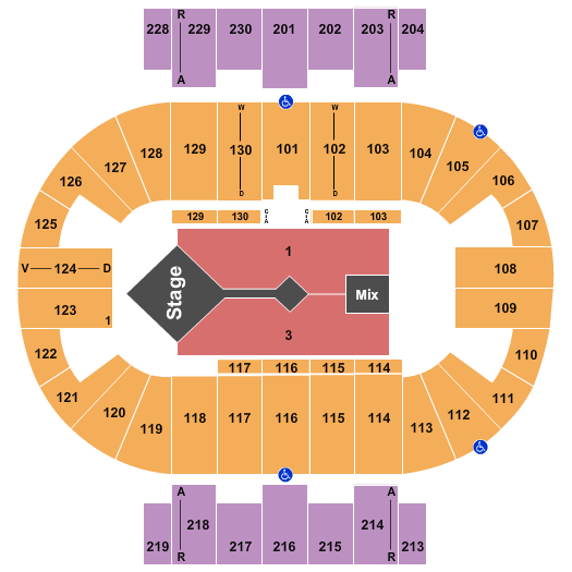 Pensacola Bay Center Casting Crowns Seating Chart