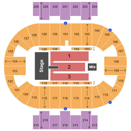 Pensacola Bay Center Def Leppard Seating Chart